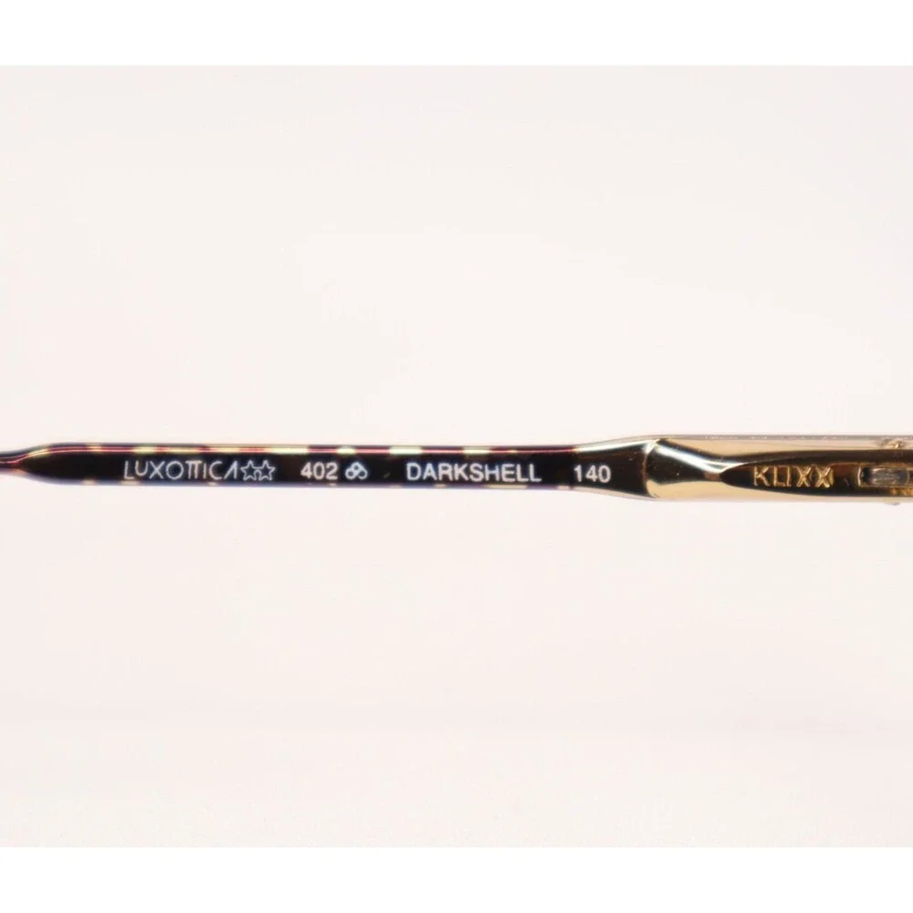 Luxottica KLIXX 402 Darkshell Eyeglasses 51-19-140 Tortoise Gold FRAMES ONLY - Picture 9 of 11